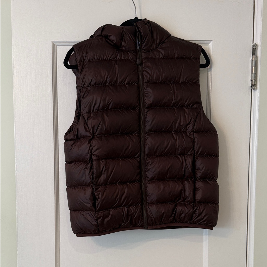 Tna Dark Brown Puffer Vest